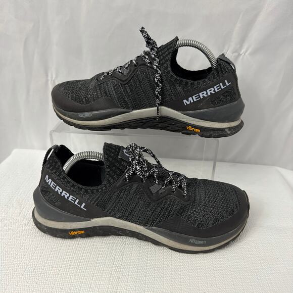 Merrell Mag 9 Shoes Womens Sz 9 Trail Hiking Running Sneakers Vibram Black Gray - Picture 8 of 10